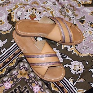 Universal Threads Embroidery Criss Cross Sandal